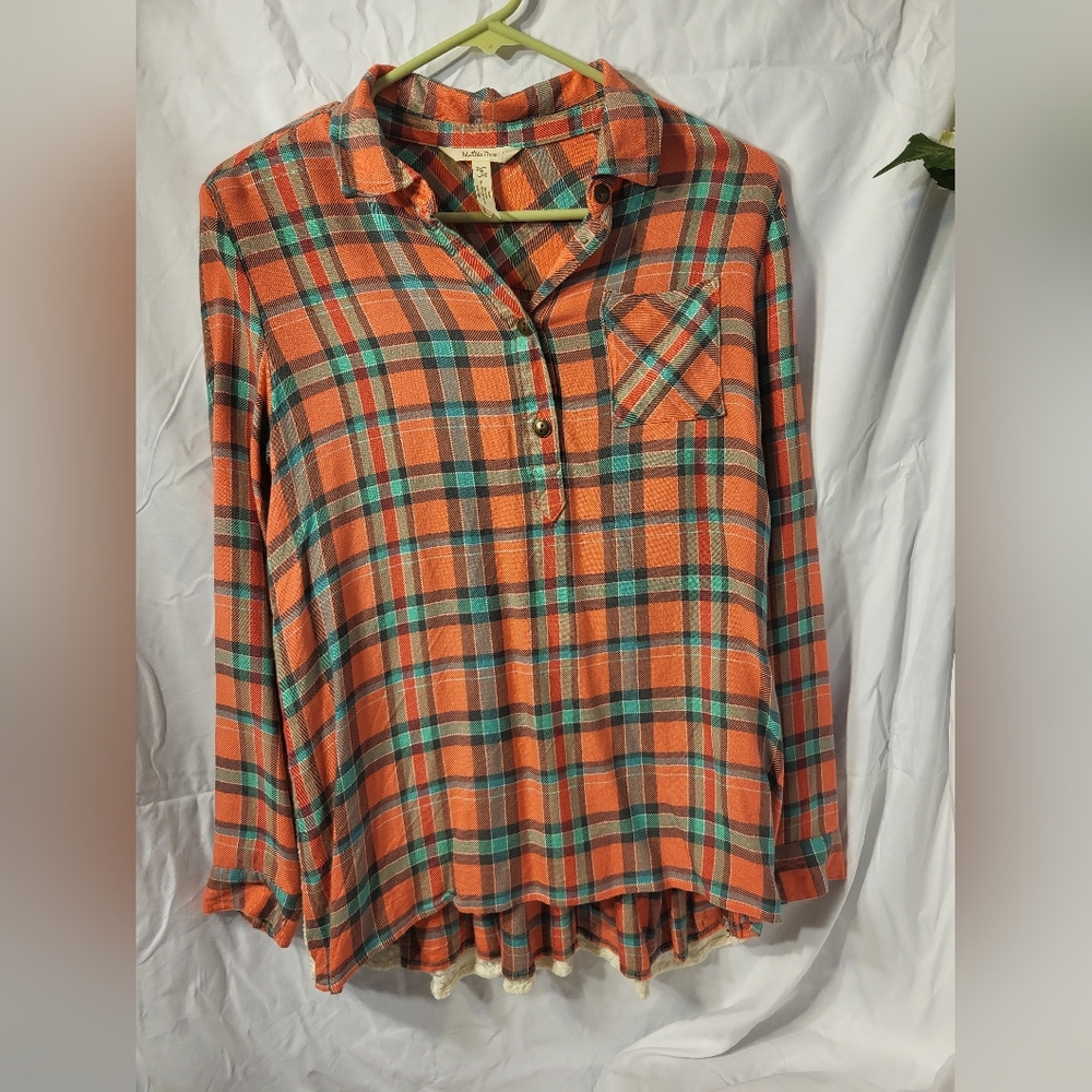 Matilda Jane Plaid With Lace Dress